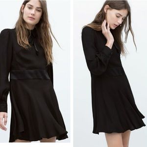 ZARA black tie dress with collar